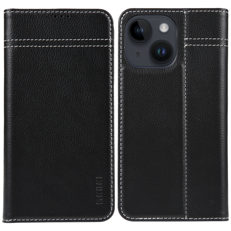 For iPhone 14 Plus GEBEI Top-grain Horizontal Flip Leather Phone Case(Black)
For iPhone 14 Plus GEBEI Top-grain Horizontal Flip Leather Phone Case(Black)