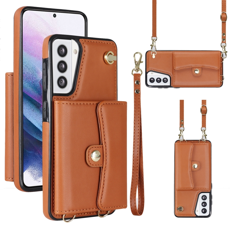 For Samsung Galaxy S21 5G RFID Card Slot Leather Phone Case with Long Lanyard(Brown)
For Samsung Galaxy S21 5G RFID Card Slot Leather Phone Case with Long Lanyard(Brown)