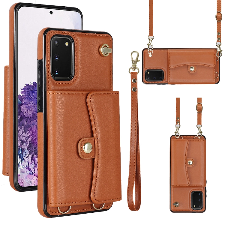 For Samsung Galaxy S20 RFID Card Slot Leather Phone Case with Long Lanyard(Brown)
For Samsung Galaxy S20 RFID Card Slot Leather Phone Case with Long Lanyard(Brown)