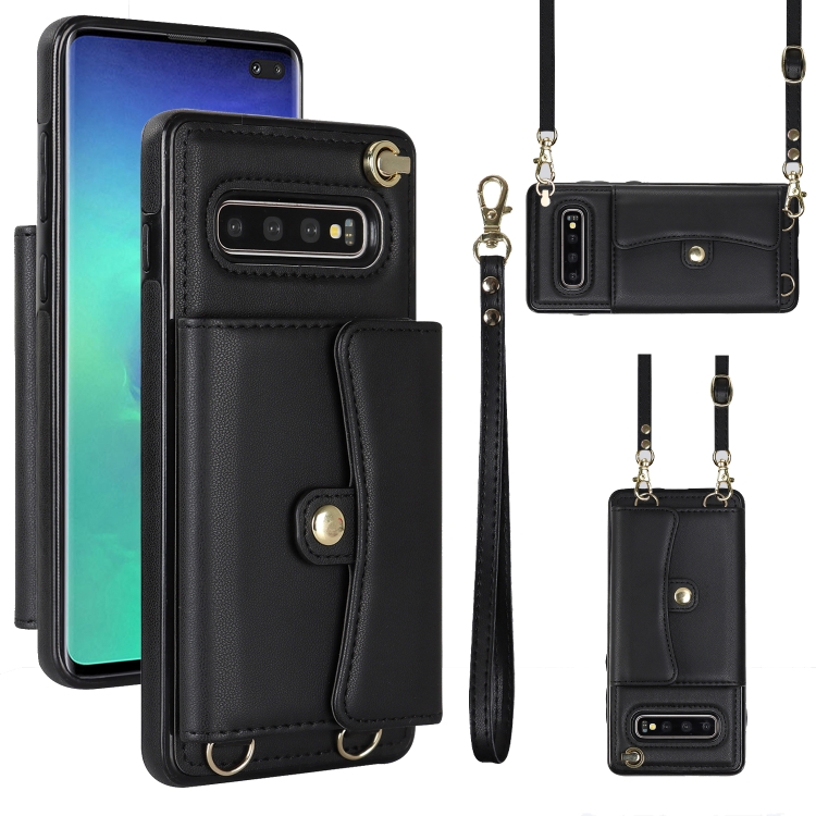 For Samsung Galaxy S10+ RFID Card Slot Leather Phone Case with Long Lanyard(Black)
For Samsung Galaxy S10+ RFID Card Slot Leather Phone Case with Long Lanyard(Black)