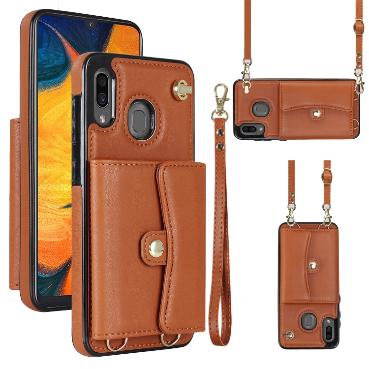 For Samsung Galaxy A20 / A30 RFID Card Slot Leather Phone Case with Long Lanyard(Brown)
For Samsung Galaxy A20 / A30 RFID Card Slot Leather Phone Case with Long Lanyard(Brown)