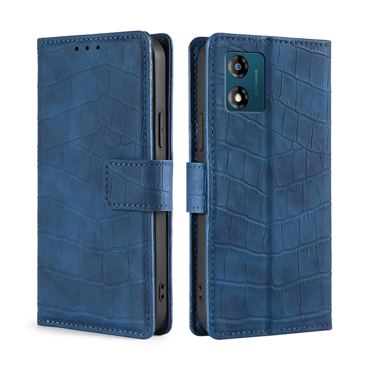 For Motorola Moto E13 4G Skin Feel Crocodile Magnetic Clasp Leather Phone Case(Blue)
For Motorola Moto E13 4G Skin Feel Crocodile Magnetic Clasp Leather Phone Case(Blue)