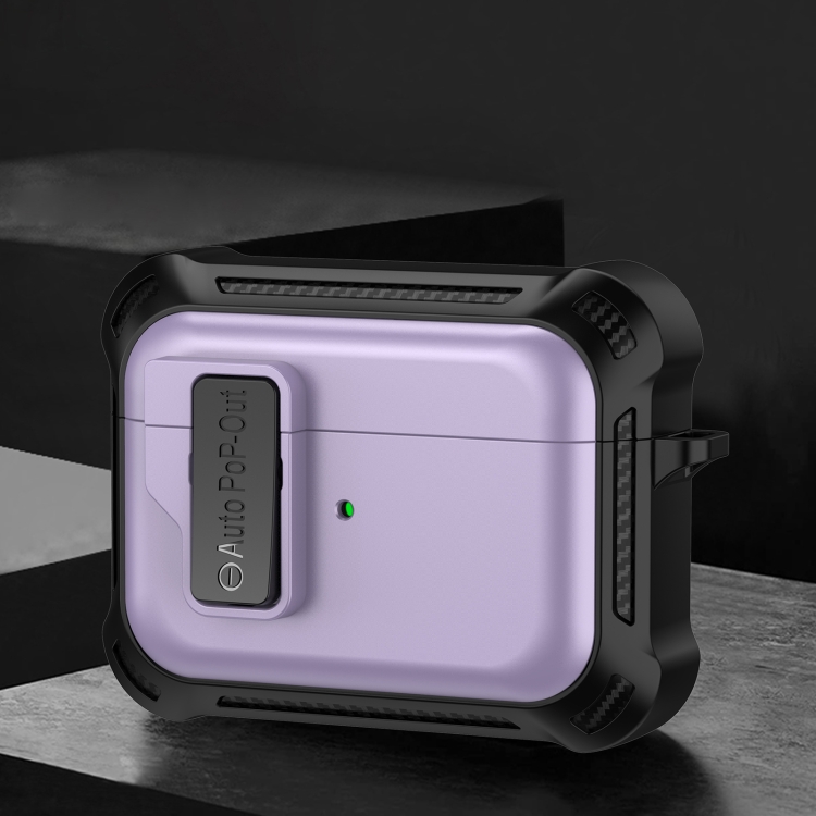 For AirPods Pro Signal Flag Wireless Earphones Case with Security Lock(Purple)
For AirPods Pro Signal Flag Wireless Earphones Case with Security Lock(Purple)