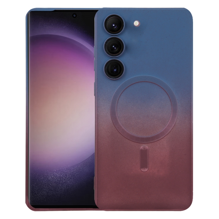 For Samsung Galaxy S23+ 5G Liquid TPU Silicone Gradient MagSafe Phone Case(Blue Purple)
For Samsung Galaxy S23+ 5G Liquid TPU Silicone Gradient MagSafe Phone Case(Blue Purple)