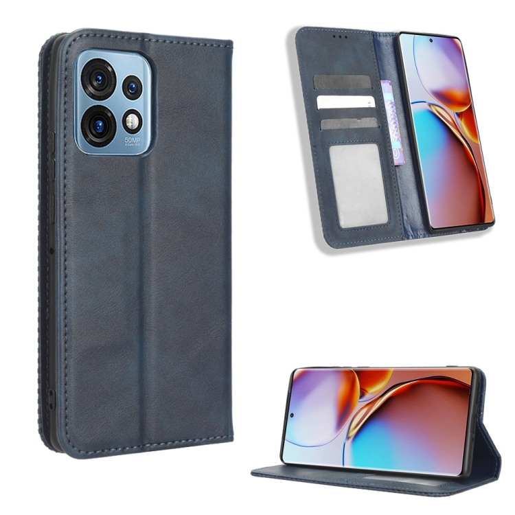 For Motorola Moto X40 Pro Magnetic Buckle Retro Texture Leather Phone Case(Blue)
For Motorola Moto X40 Pro Magnetic Buckle Retro Texture Leather Phone Case(Blue)