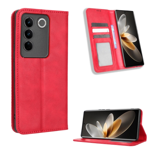 For vivo S16 Pro / S16 Magnetic Buckle Retro Texture Leather Phone Case(Red)
For vivo S16 Pro / S16 Magnetic Buckle Retro Texture Leather Phone Case(Red)