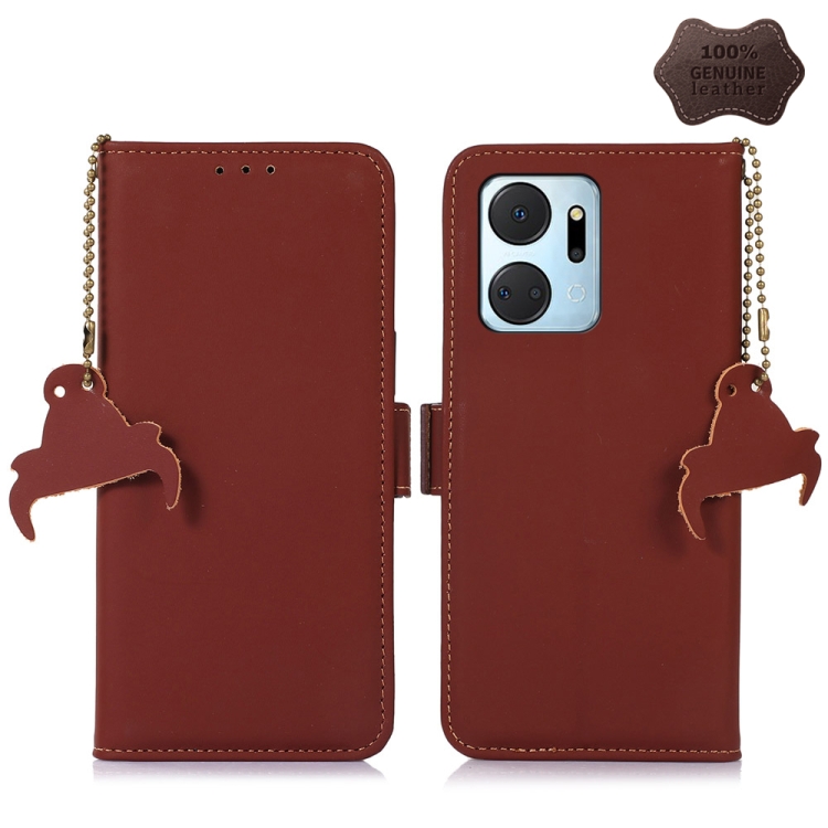 For Honor X7a 4G Genuine Leather Magnetic RFID Leather Phone Case(Coffee)
For Honor X7a 4G Genuine Leather Magnetic RFID Leather Phone Case(Coffee)