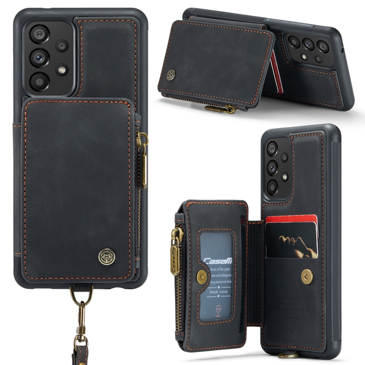 For Samsung Galaxy A33 CaseMe C20 Multifunctional RFID Leather Phone Case(Black)
For Samsung Galaxy A33 CaseMe C20 Multifunctional RFID Leather Phone Case(Black)