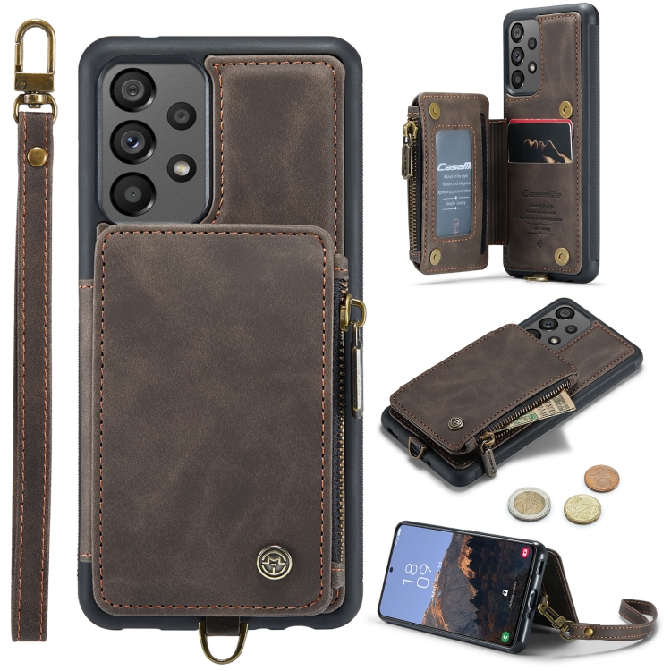 For Samsung Galaxy A73 CaseMe C20 Multifunctional RFID Leather Phone Case(Dark Coffee)
For Samsung Galaxy A73 CaseMe C20 Multifunctional RFID Leather Phone Case(Dark Coffee)
