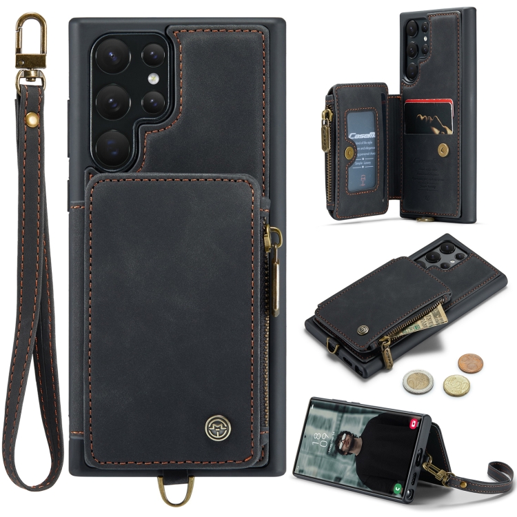 For Samsung Galaxy S23 Ultra 5G CaseMe C20 Multifunctional RFID Leather Phone Case(Black)
For Samsung Galaxy S23 Ultra 5G CaseMe C20 Multifunctional RFID Leather Phone Case(Black)