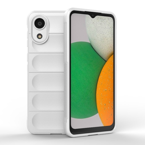 

For Samsung Galaxy A03 Core 4G Magic Shield TPU + Flannel Phone Case(White)