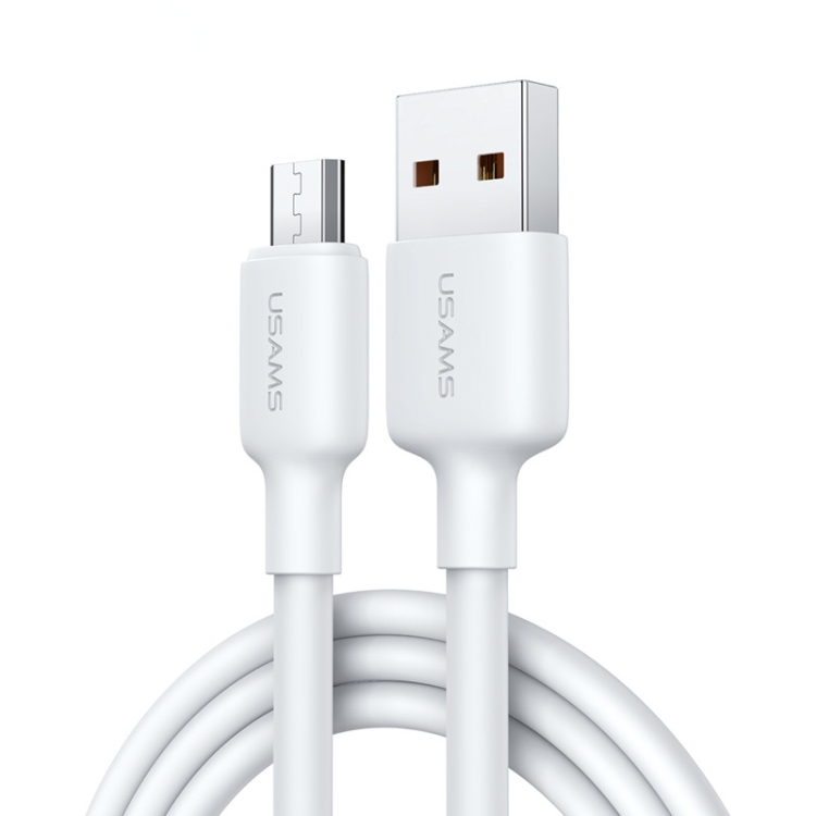 

USAMS US-SJ609 U84 2A USB to Micro USB Charging Data Cable, Cable Length:3m(White)