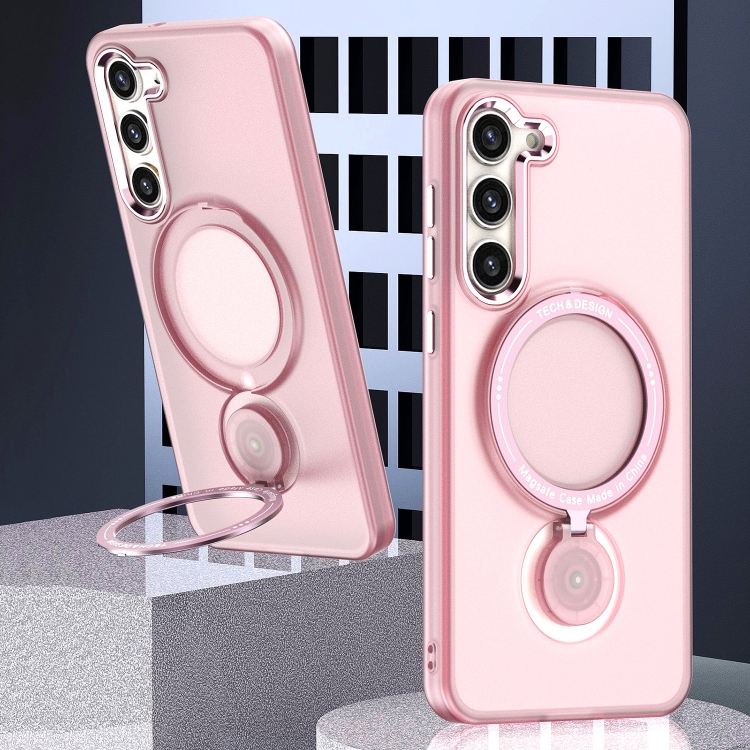 For Samsung Galaxy S23 5G 360 Degree Rotation Holder MagSafe Magnetic Phone Case(Pink)
For Samsung Galaxy S23 5G 360 Degree Rotation Holder MagSafe Magnetic Phone Case(Pink)