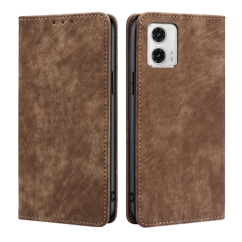 For Motorola Moto G73 5G RFID Anti-theft Brush Magnetic Leather Phone Case(Brown)
For Motorola Moto G73 5G RFID Anti-theft Brush Magnetic Leather Phone Case(Brown)