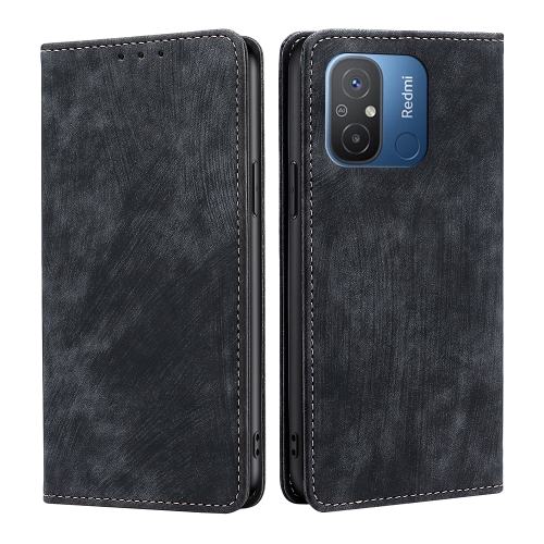 For Xiaomi Redmi 12C 4G RFID Anti-theft Brush Magnetic Leather Phone Case(Black)
For Xiaomi Redmi 12C 4G RFID Anti-theft Brush Magnetic Leather Phone Case(Black)