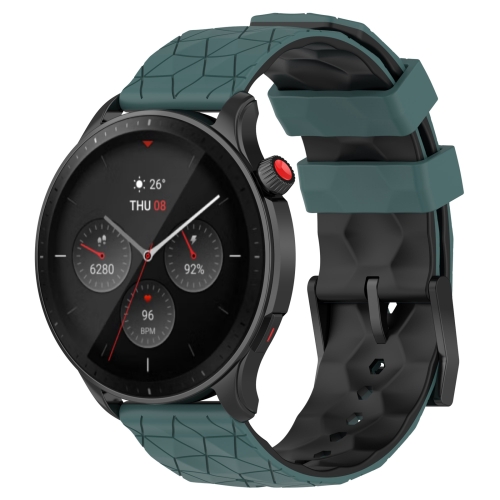 22mm Universal Football Pattern Two-Color Silicone Watch Band(Olive Green + Black)
22mm Universal Football Pattern Two-Color Silicone Watch Band(Olive Green + Black)