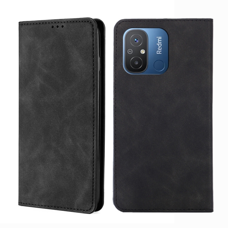 For Xiaomi Redmi 12C 4G Skin Feel Magnetic Horizontal Flip Leather Phone Case(Black)
For Xiaomi Redmi 12C 4G Skin Feel Magnetic Horizontal Flip Leather Phone Case(Black)