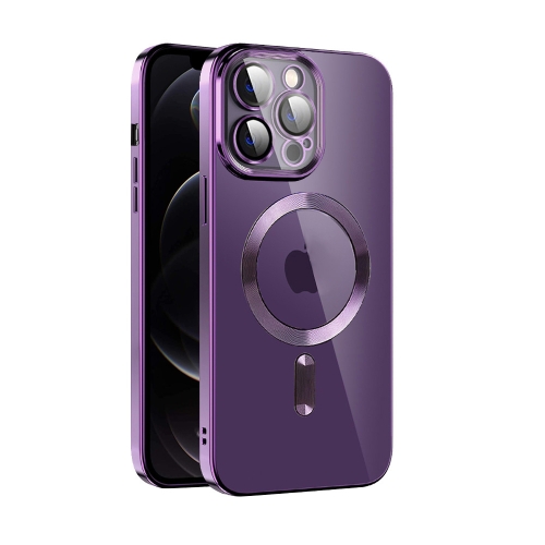 For iPhone 12 Pro CD Texture Plating TPU MagSafe Phone Case with Lens Film(Dark Purple)
For iPhone 12 Pro CD Texture Plating TPU MagSafe Phone Case with Lens Film(Dark Purple)
