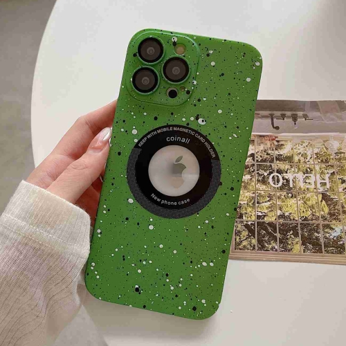 

For iPhone 11 Splash Ink MagSafe Magnetic Phone Case(Dark Green)