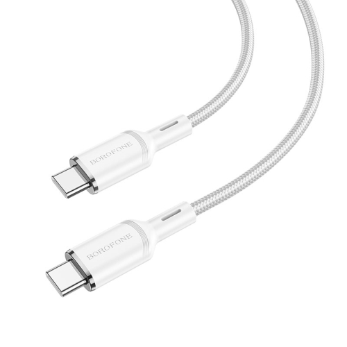 

Borofone BX90 Type-C to Type-C Cyber 60W Charging Data Cable, Length:1m(White)