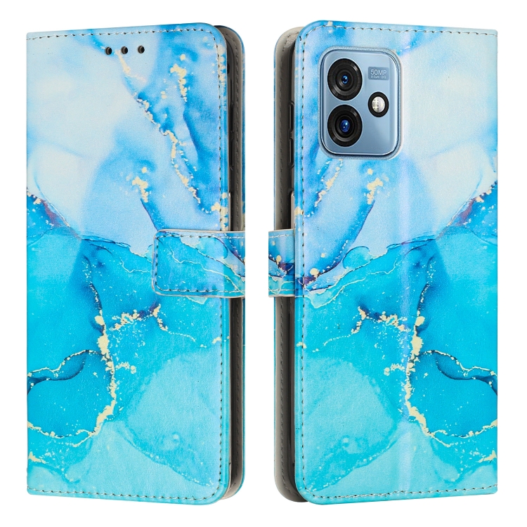 For Motorola Moto G 5G 2023 Painted Marble Pattern Leather Phone Case(Blue Green)
For Motorola Moto G 5G 2023 Painted Marble Pattern Leather Phone Case(Blue Green)
