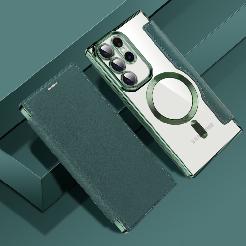 For Samsung Galaxy S23 5G MagSafe Magnetic RFID Anti-theft Leather Phone Case(Dark Green)
For Samsung Galaxy S23 5G MagSafe Magnetic RFID Anti-theft Leather Phone Case(Dark Green)