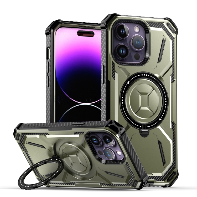 For iPhone 14 Pro Max Armor Series MagSafe Magnetic Holder Phone Case(Army Green)
For iPhone 14 Pro Max Armor Series MagSafe Magnetic Holder Phone Case(Army Green)