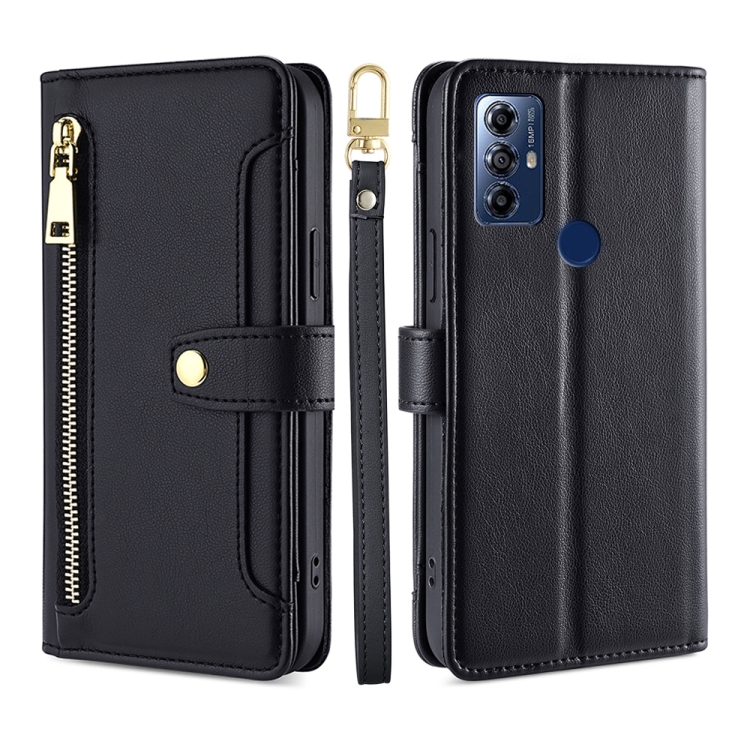 For Motorola Moto G Play 2023 Sheep Texture Cross-body Zipper Wallet Leather Phone Case(Black)
For Motorola Moto G Play 2023 Sheep Texture Cross-body Zipper Wallet Leather Phone Case(Black)