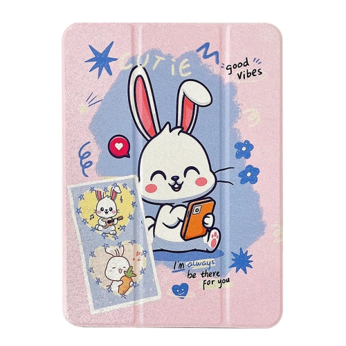 For iPad Pro 11 2022 / 2021 / 2020 / 2018 Acrylic Painted 3-fold Holder Leather Tablet Case(Three Little Rabbits)
For iPad Pro 11 2022 / 2021 / 2020 / 2018 Acrylic Painted 3-fold Holder Leather Tablet Case(Three Little Rabbits)