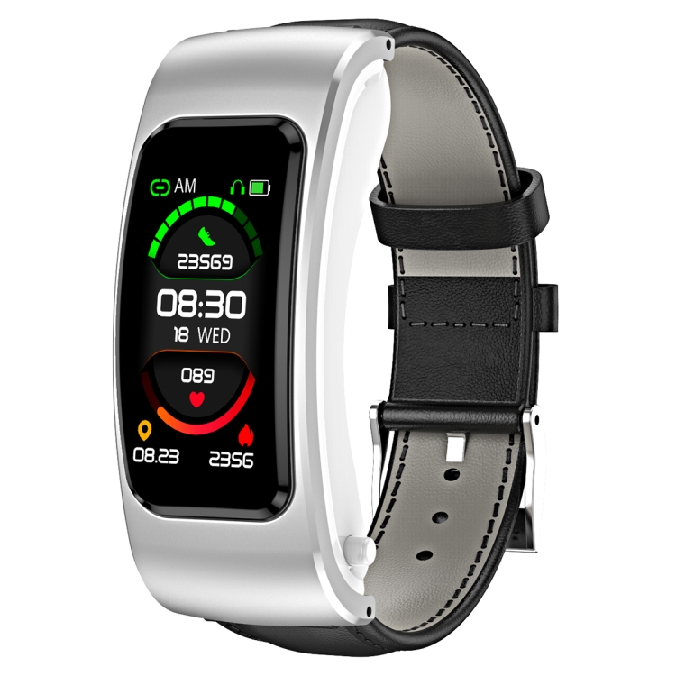 K60 1.08 inch Leather Band Earphone Detachable Life Waterproof Smart Watch Support Bluetooth Call(Black Silver)
K60 1.08 inch Leather Band Earphone Detachable Life Waterproof Smart Watch Support Bluetooth Call(Black Silver)
