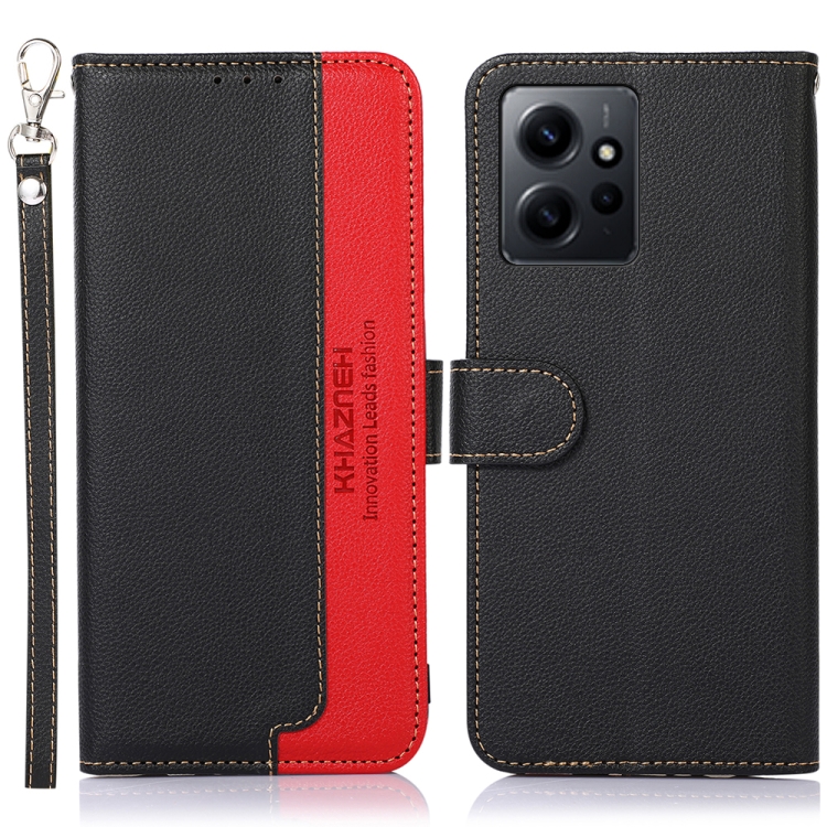 For Xiaomi Redmi Note 12 4G Global KHAZNEH Litchi Texture Leather RFID Phone Case(Black)
For Xiaomi Redmi Note 12 4G Global KHAZNEH Litchi Texture Leather RFID Phone Case(Black)