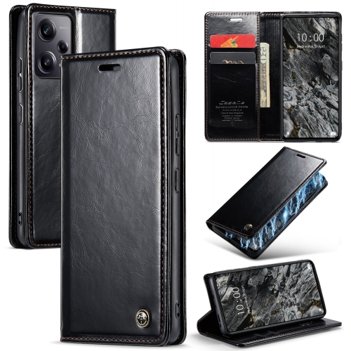 For Xiaomi Redmi Note 12 Pro 5G / Poco X5 Pro CaseMe 003 Crazy Horse Texture Leather Phone Case(Black)
For Xiaomi Redmi Note 12 Pro 5G / Poco X5 Pro CaseMe 003 Crazy Horse Texture Leather Phone Case(Black)