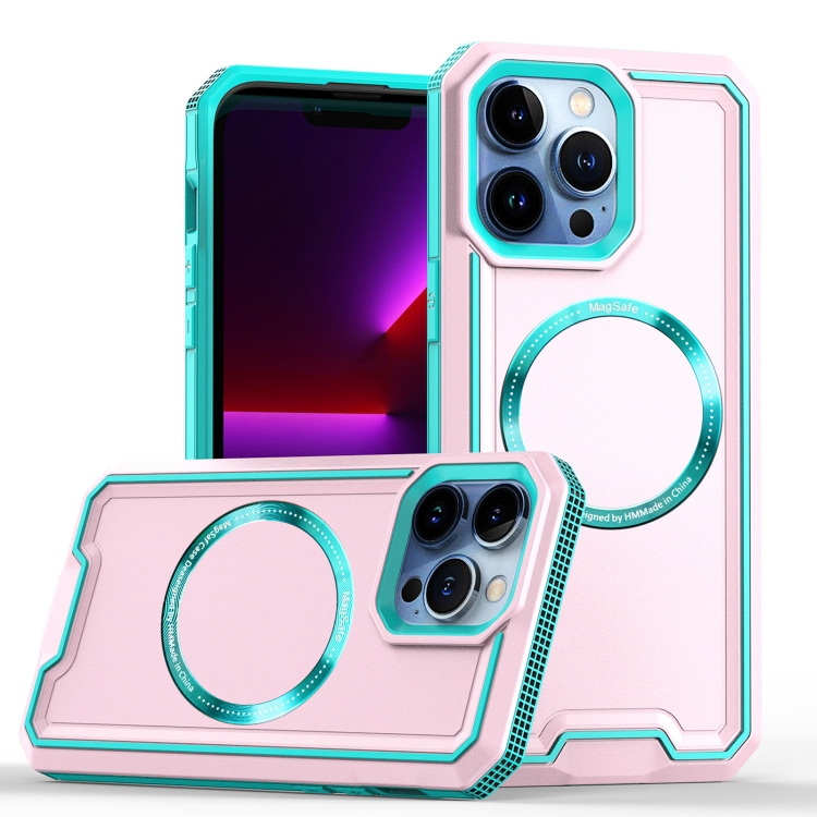 For iPhone 11 Pro Armour Two-color MagSafe Magnetic TPU + PC Phone Case(Blue + Pink)
For iPhone 11 Pro Armour Two-color MagSafe Magnetic TPU + PC Phone Case(Blue + Pink)