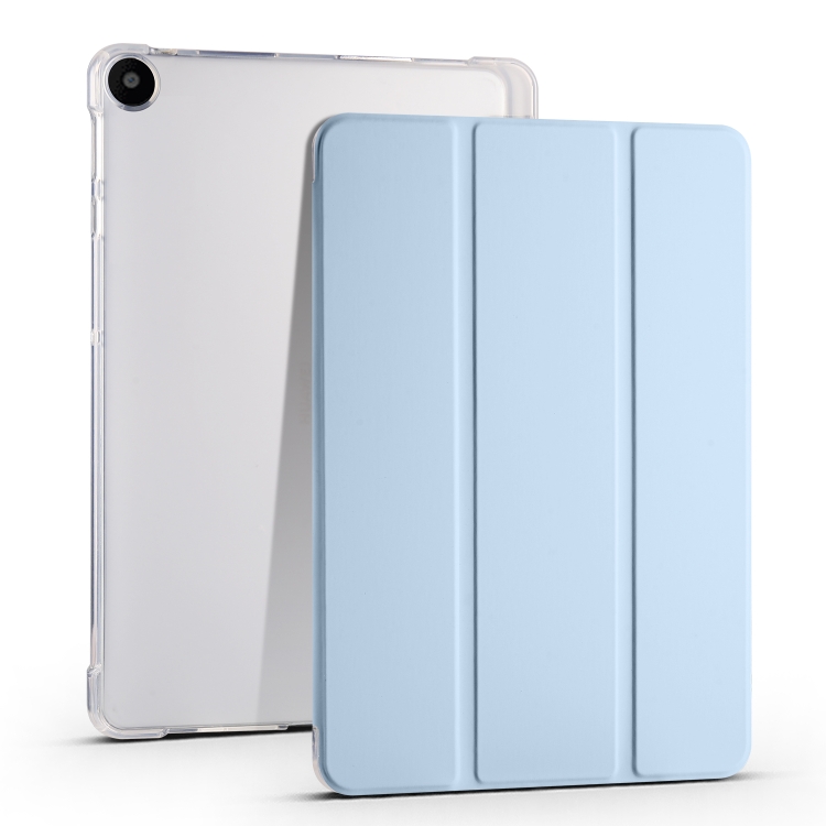 For Huawei MatePad SE 3-folding Transparent TPU Smart Leather Tablet Case with Pen Slot(Ice Blue)
For Huawei MatePad SE 3-folding Transparent TPU Smart Leather Tablet Case with Pen Slot(Ice Blue)