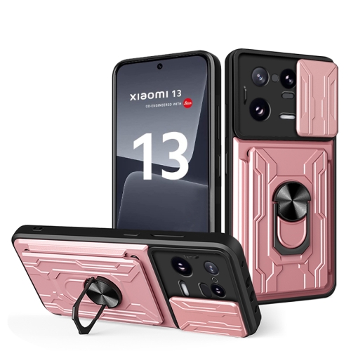 For Xiaomi 13 Pro Sliding Camshield TPU+PC Phone Case with Card Slot(Rose Gold)
For Xiaomi 13 Pro Sliding Camshield TPU+PC Phone Case with Card Slot(Rose Gold)