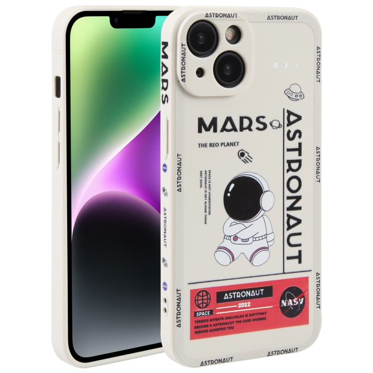 For iPhone 14 Plus Astronaut Pattern Silicone Straight Edge Phone Case(Mars Astronaut-White)
For iPhone 14 Plus Astronaut Pattern Silicone Straight Edge Phone Case(Mars Astronaut-White)