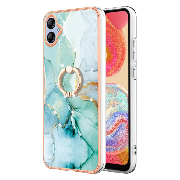 For Samsung Galaxy A04e Electroplating Marble IMD TPU Phone Case with Ring Holder(Green 003)
For Samsung Galaxy A04e Electroplating Marble IMD TPU Phone Case with Ring Holder(Green 003)