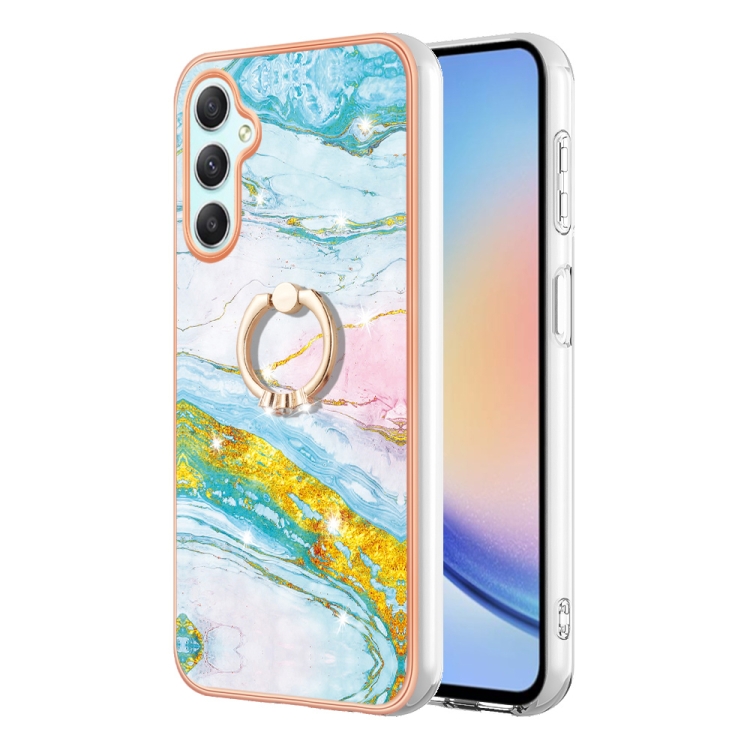 For Samsung Galaxy A24 4G Electroplating Marble IMD TPU Phone Case with Ring Holder(Green 004)
For Samsung Galaxy A24 4G Electroplating Marble IMD TPU Phone Case with Ring Holder(Green 004)