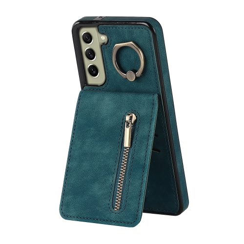 For Samsung Galaxy S22+ 5G Retro Ring and Zipper RFID Card Slot Phone Case(Blue)
For Samsung Galaxy S22+ 5G Retro Ring and Zipper RFID Card Slot Phone Case(Blue)