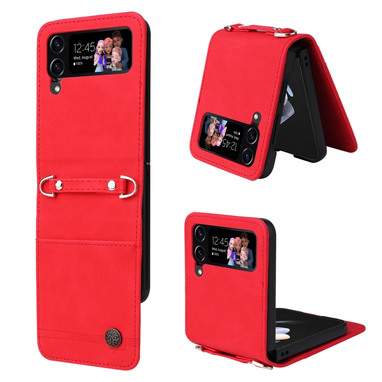 For Samsung Galaxy Z Flip4 5G Skin Feel Life Tree Metal Button Leather Phone Case(Red)
For Samsung Galaxy Z Flip4 5G Skin Feel Life Tree Metal Button Leather Phone Case(Red)