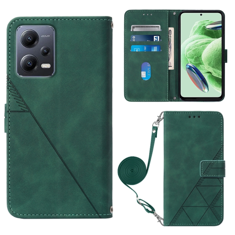 For Xiaomi Redmi Note 12 Global Crossbody 3D Embossed Flip Leather Phone Case(Dark Green)
For Xiaomi Redmi Note 12 Global Crossbody 3D Embossed Flip Leather Phone Case(Dark Green)