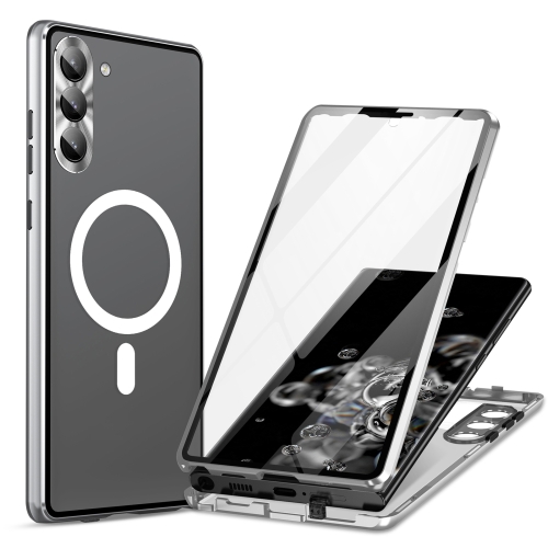 For Samsung Galaxy S21+ 5G HD Full Cover Magsafe Magnetic Metal Tempered Glass Phone Case(Silver)
For Samsung Galaxy S21+ 5G HD Full Cover Magsafe Magnetic Metal Tempered Glass Phone Case(Silver)