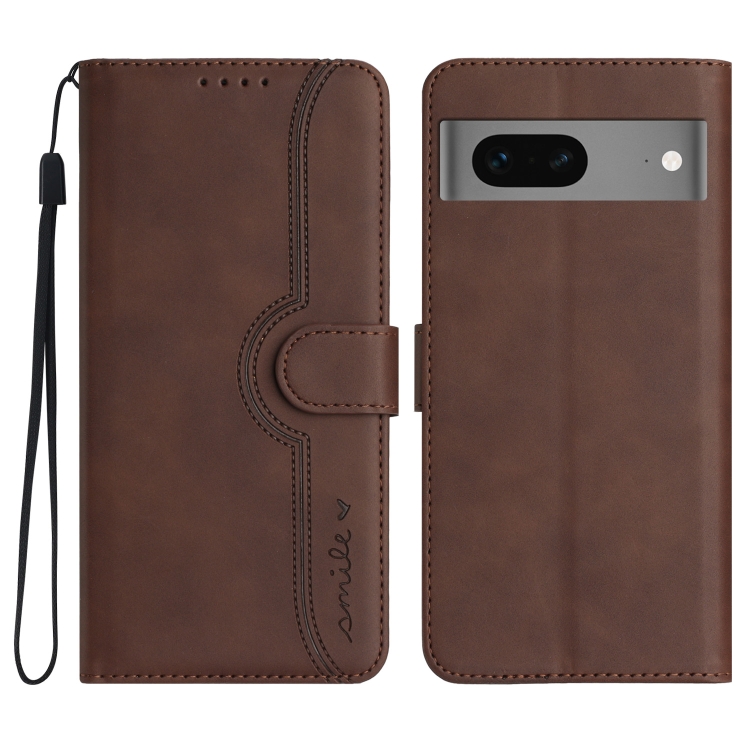 For Google Pixel 7 5G Heart Pattern Skin Feel Leather Phone Case(Brown) 
For Google Pixel 7 5G Heart Pattern Skin Feel Leather Phone Case(Brown)