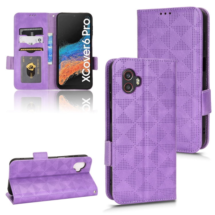 For Samsung Galaxy Xcover 6 Pro Symmetrical Triangle Leather Phone Case(Purple)
For Samsung Galaxy Xcover 6 Pro Symmetrical Triangle Leather Phone Case(Purple)