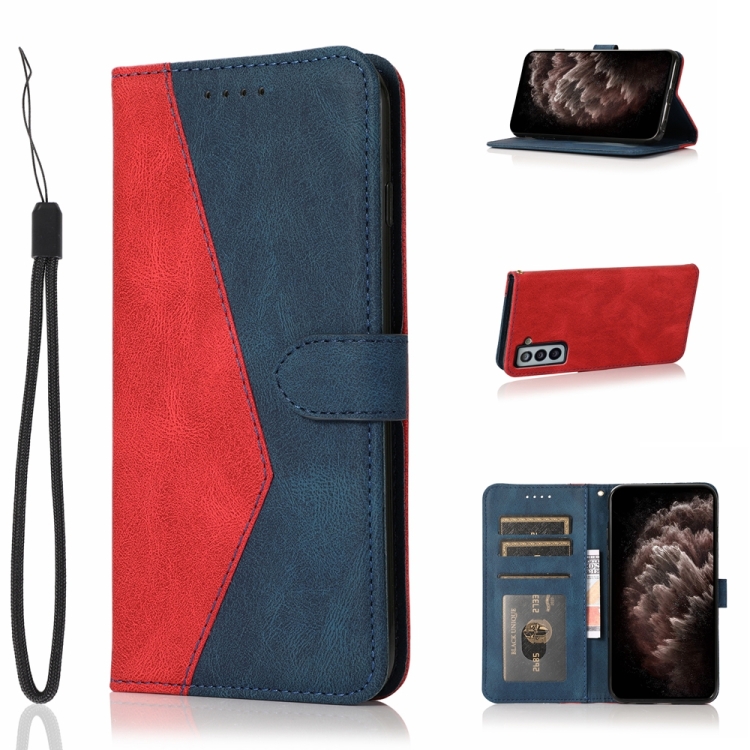 For Samsung Galaxy S21 FE 5G Dual-color Stitching Leather Phone Case(Red Blue)
For Samsung Galaxy S21 FE 5G Dual-color Stitching Leather Phone Case(Red Blue)