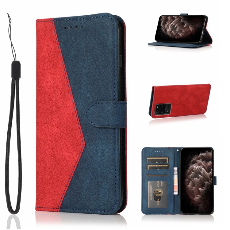 For Samsung Galaxy S20 Ultra Dual-color Stitching Leather Phone Case(Red Blue)
For Samsung Galaxy S20 Ultra Dual-color Stitching Leather Phone Case(Red Blue)