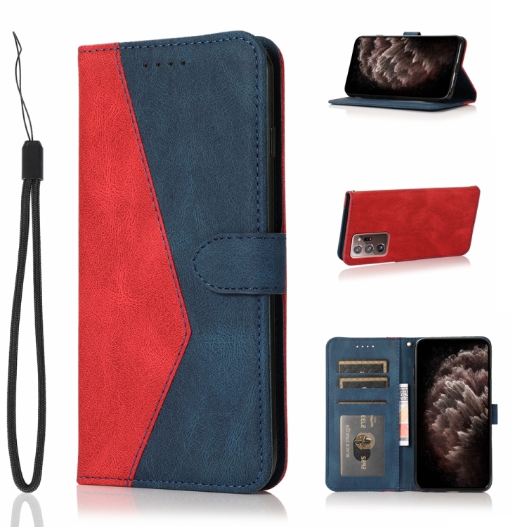 For Samsung Galaxy Note20 Ultra Dual-color Stitching Leather Phone Case(Red Blue)
For Samsung Galaxy Note20 Ultra Dual-color Stitching Leather Phone Case(Red Blue)