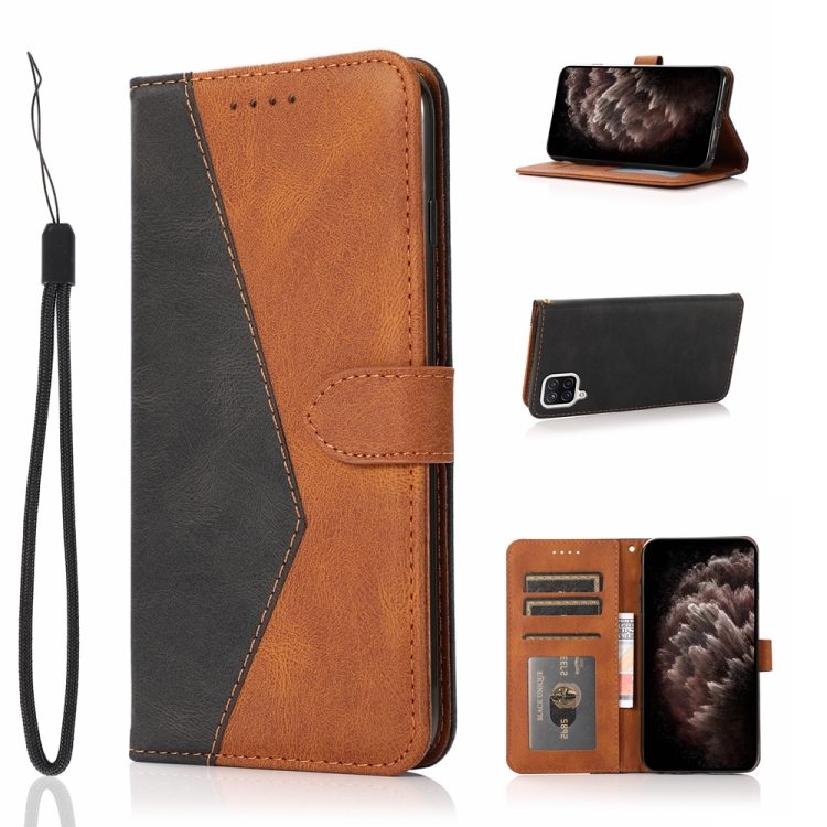 For Samsung Galaxy A22 4G Dual-color Stitching Leather Phone Case(Black Brown)
For Samsung Galaxy A22 4G Dual-color Stitching Leather Phone Case(Black Brown)