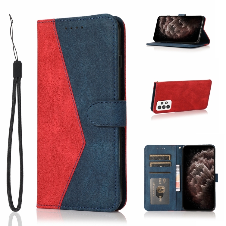 For Samsung Galaxy A52 5G / 4G Dual-color Stitching Leather Phone Case(Red Blue)
For Samsung Galaxy A52 5G / 4G Dual-color Stitching Leather Phone Case(Red Blue)