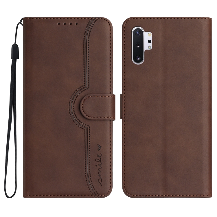 For Samsung Galaxy Note10+ Heart Pattern Skin Feel Leather Phone Case(Brown) 
For Samsung Galaxy Note10+ Heart Pattern Skin Feel Leather Phone Case(Brown)